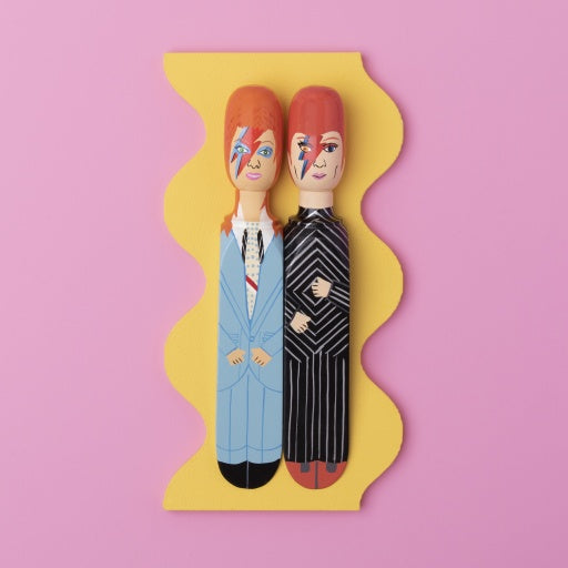 Door Stoppers Set of 2 'Major Dave' Hand Painted Wood