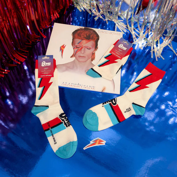 David Bowie Aladdin Sane Socks