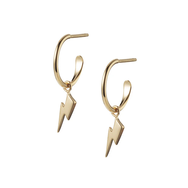 Bowie Mini Flash Hoop Earrings Gold/Silver