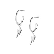 Bowie Mini Flash Hoop Earrings Gold/Silver